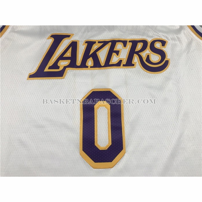 Maillot Los Angeles Lakers Russell Westbrook NO 0 Association 2021 Blanc